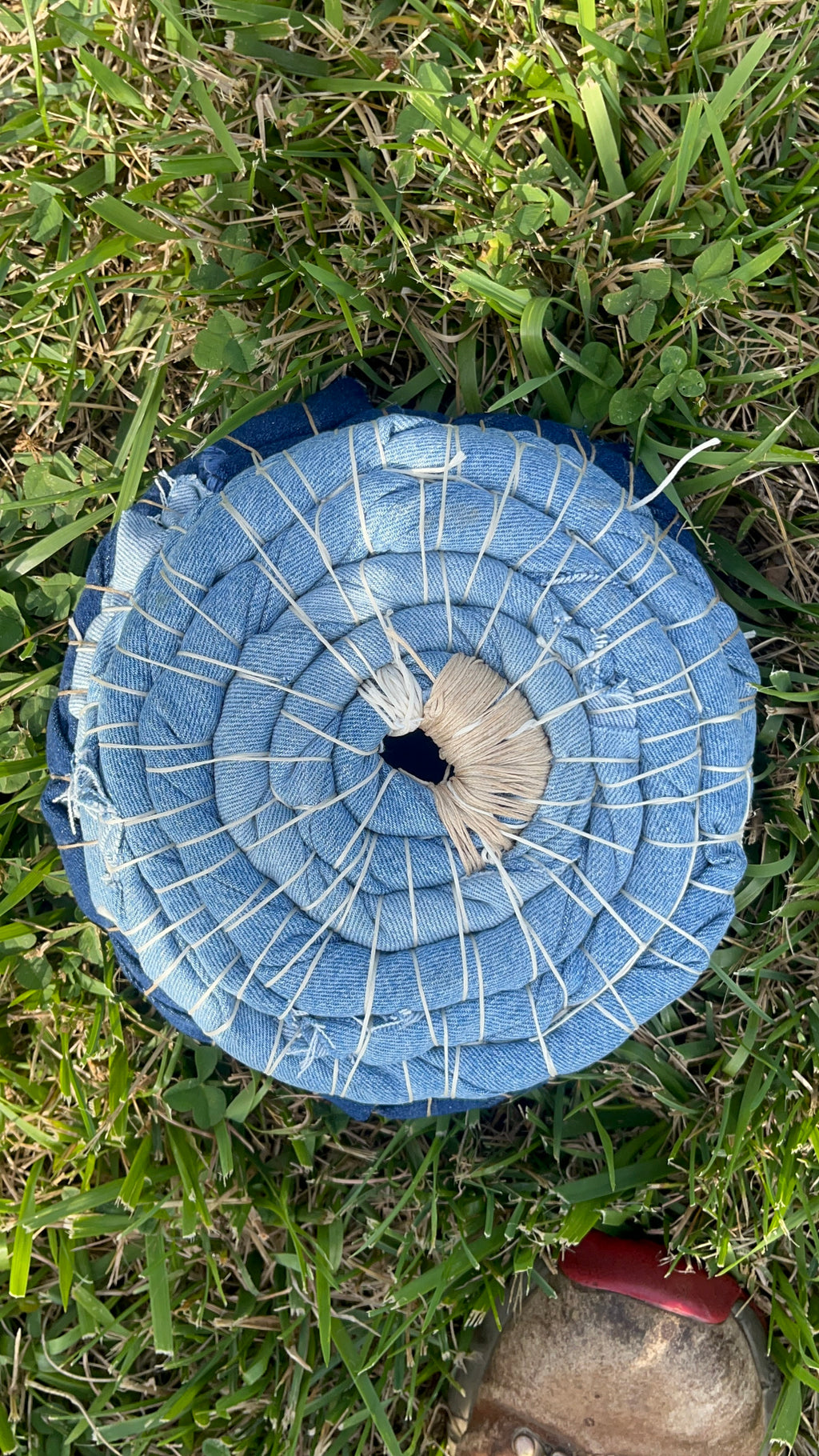 Up cycled harvest basket