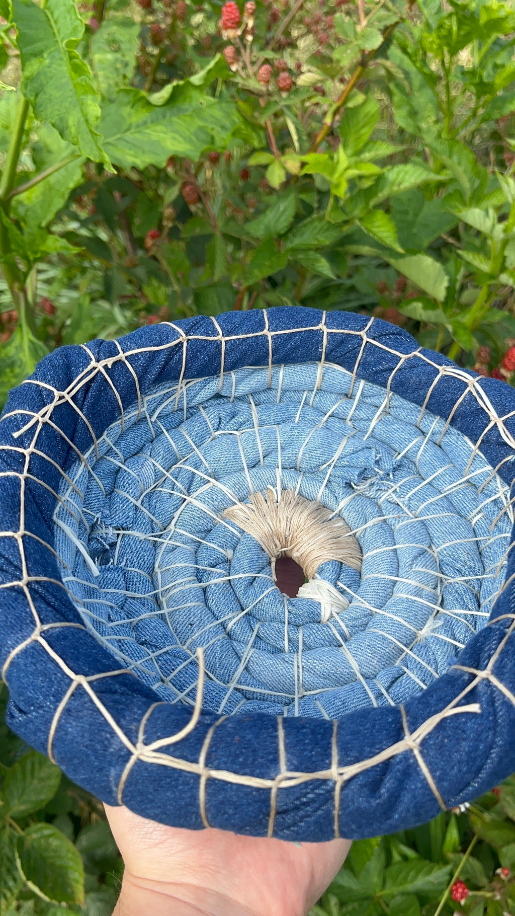 Up cycled harvest basket