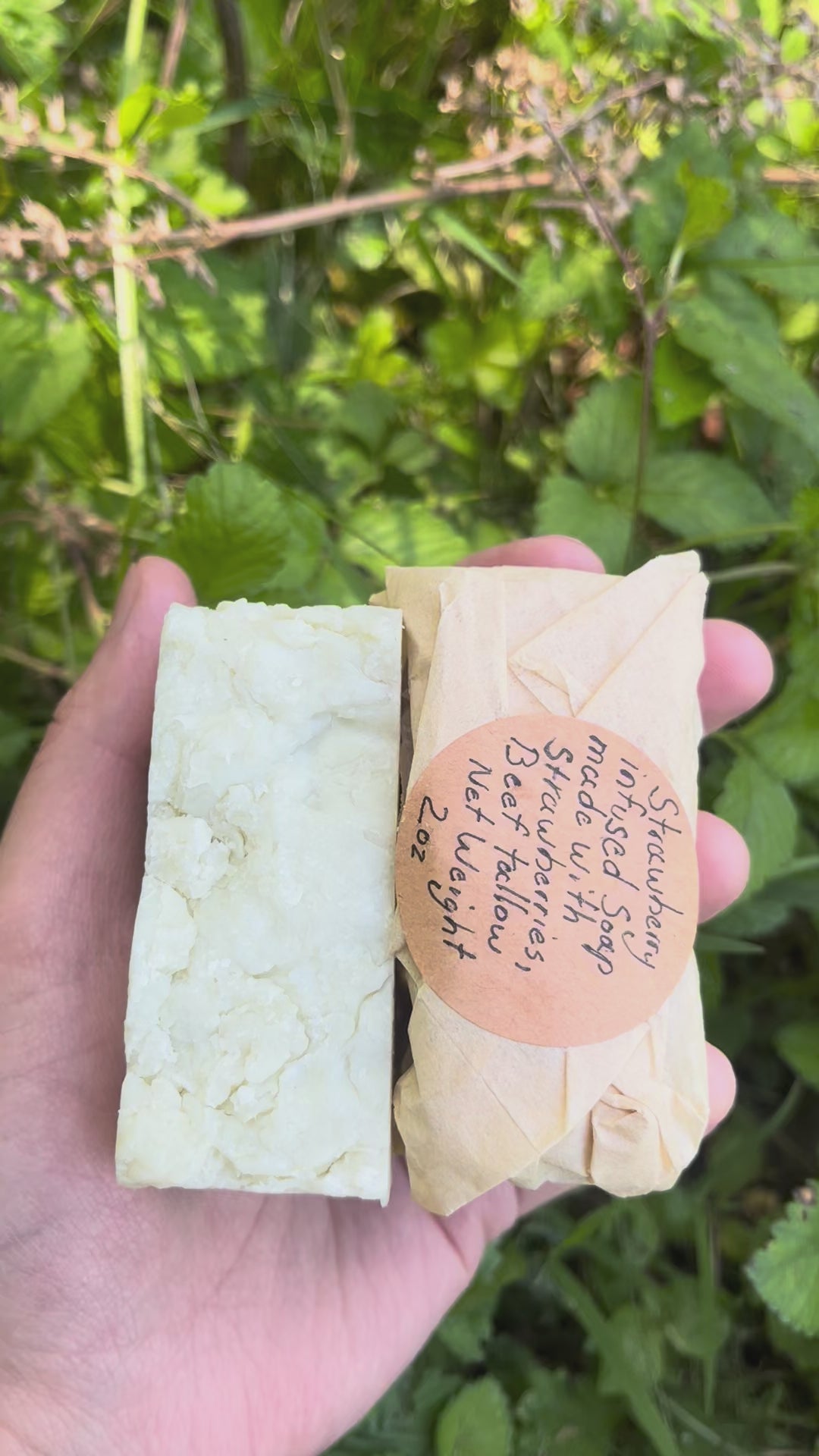 Strawberry infused Hot Process soap